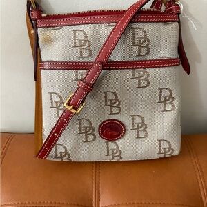 Dooney & Bourke Red and Brown Crossbody Bag